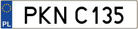 Trailer License Plate